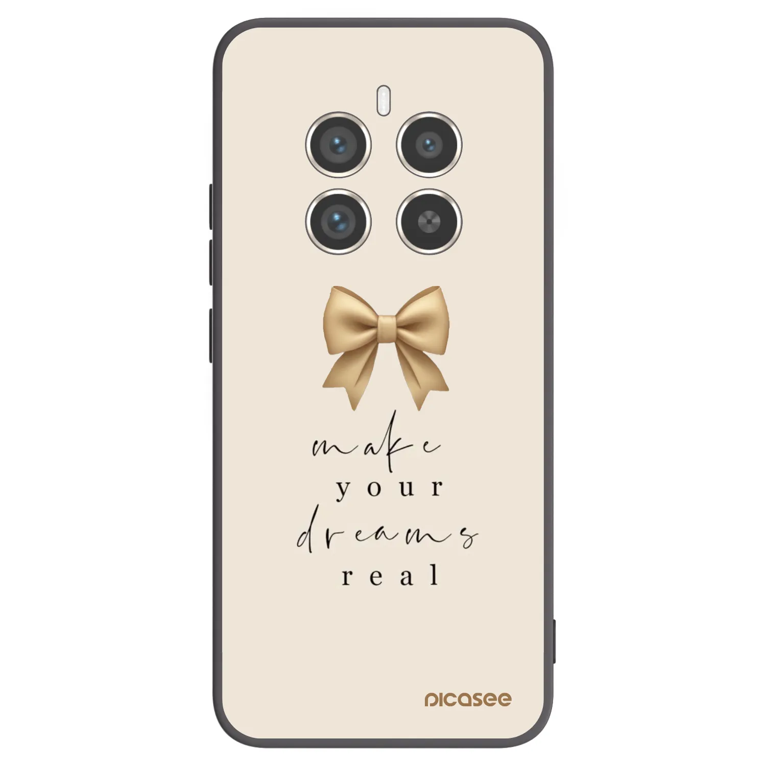 Picasee silikónový čierny obal pre Realme 12 Pro 5G - Golden Dream