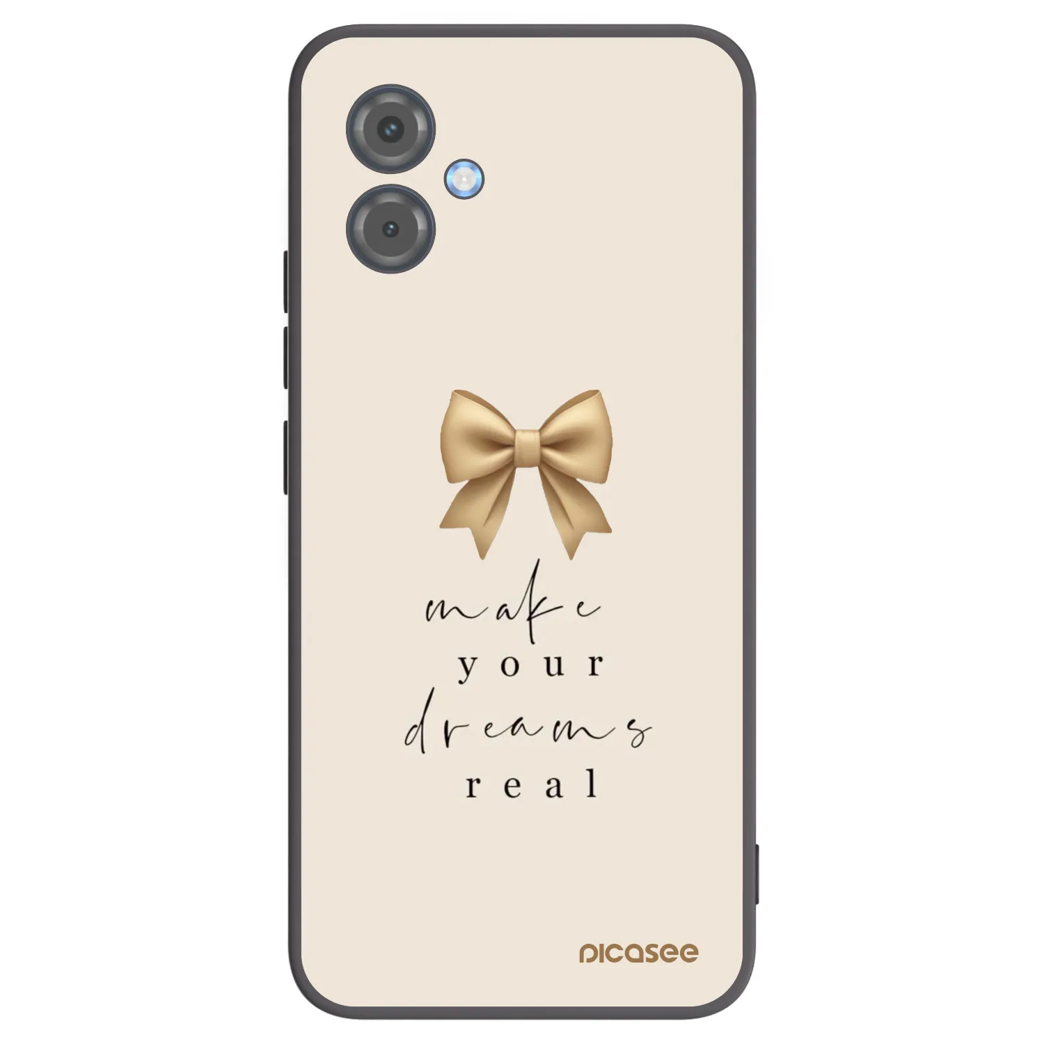 Picasee silikónový čierny obal pre Motorola Moto G14 - Golden Dream