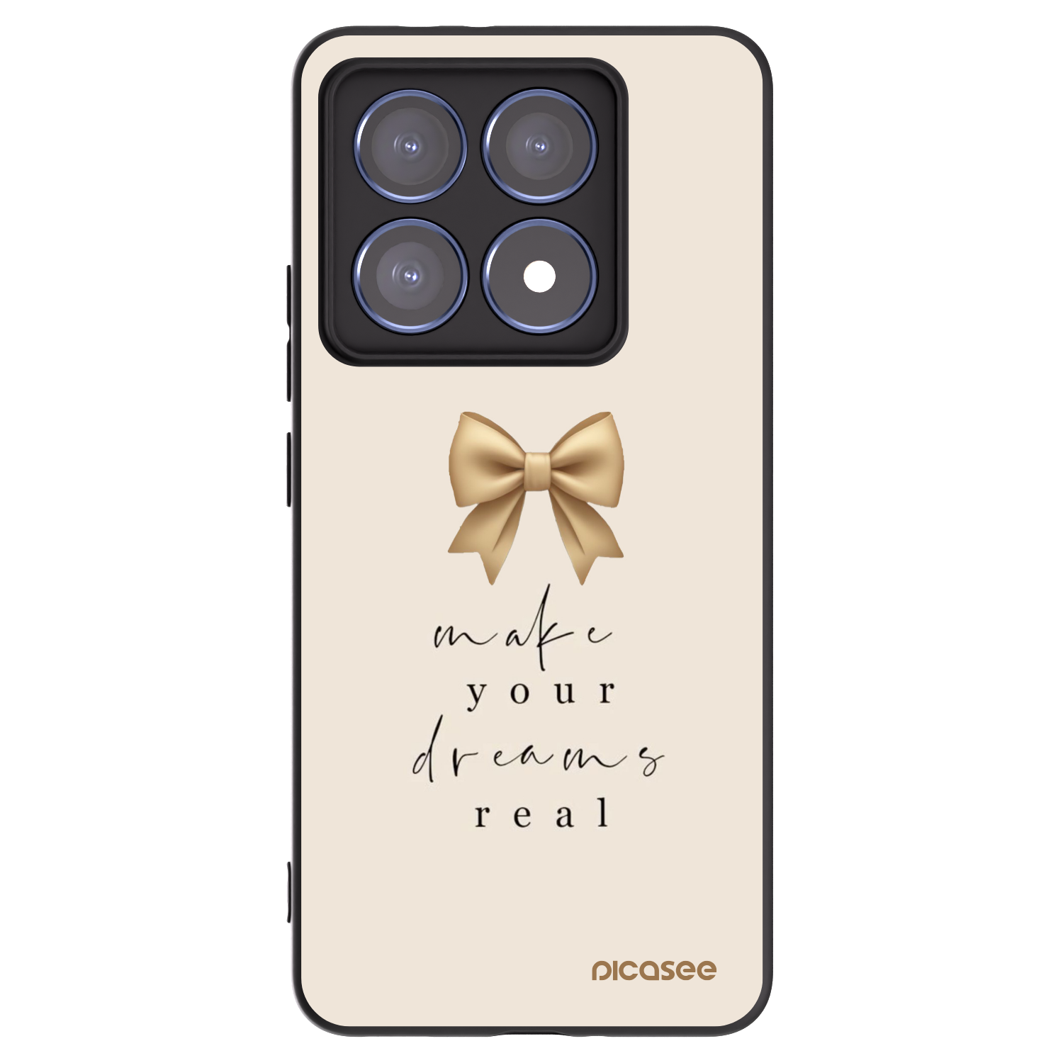 Picasee silikónový čierny obal pre Xiaomi 14T Pro - Golden Dream
