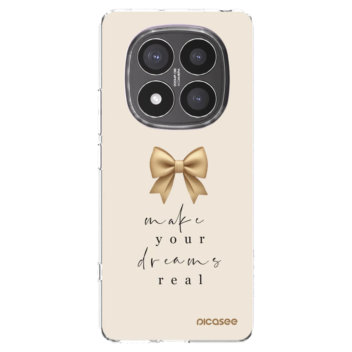 Picasee silikónový prehľadný obal pre Xiaomi Redmi Note 14 Pro+ 5G - Golden Dream
