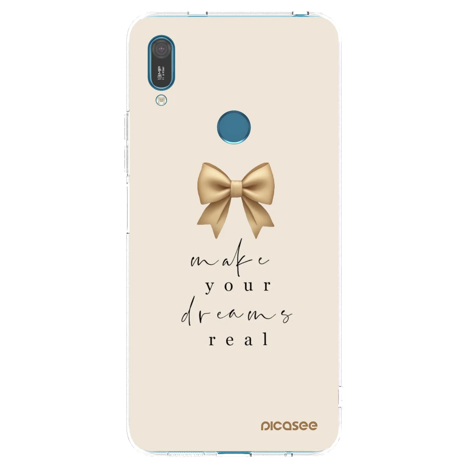 Picasee silikónový prehľadný obal pre Huawei Y7 2019 - Golden Dream