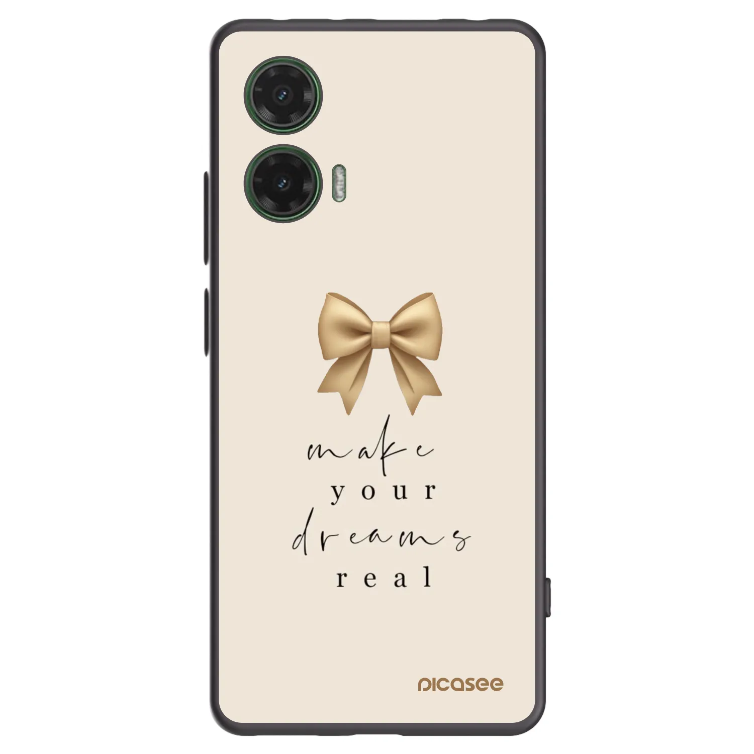 Picasee silikónový čierny obal pre Motorola Moto G35 5G - Golden Dream