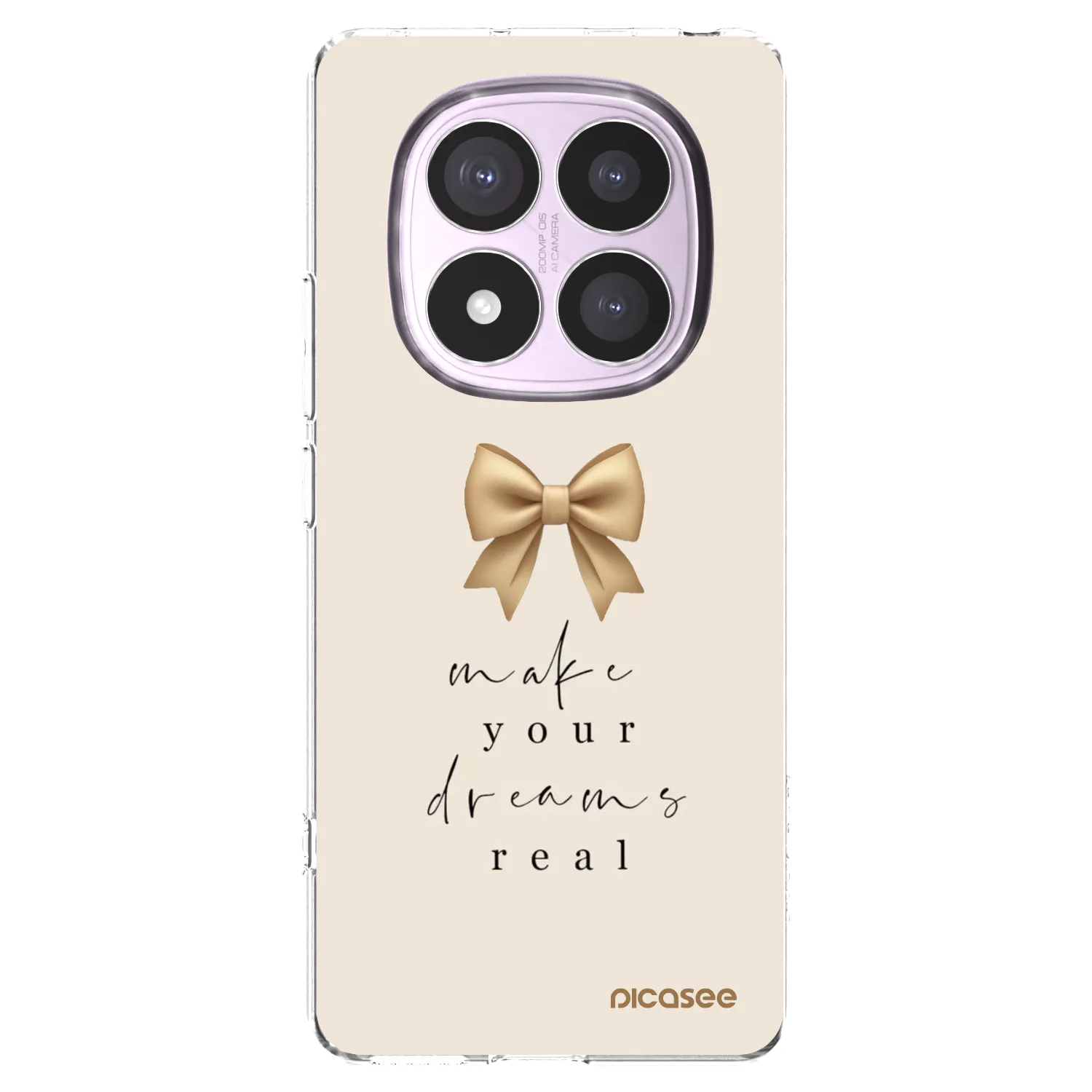 Silikónový prehľadný obal pre Xiaomi Redmi Note 14 Pro 4G - Golden Dream
