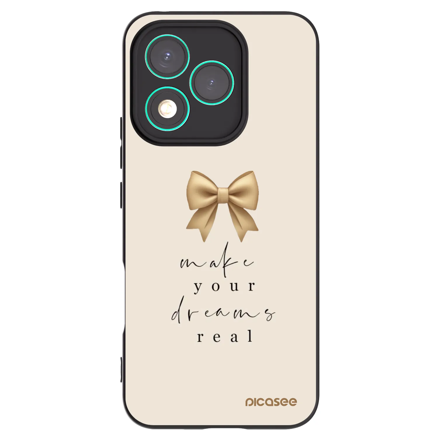 Picasee silikónový čierny obal pre Honor 400 Lite 5G - Golden Dream