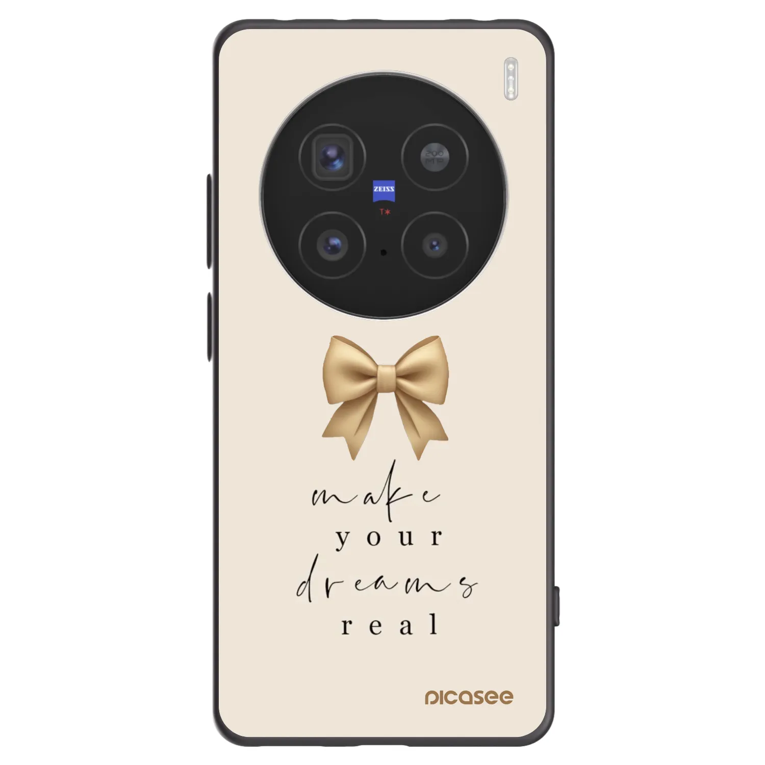 Picasee silikónový čierny obal pre Vivo X200 Pro - Golden Dream