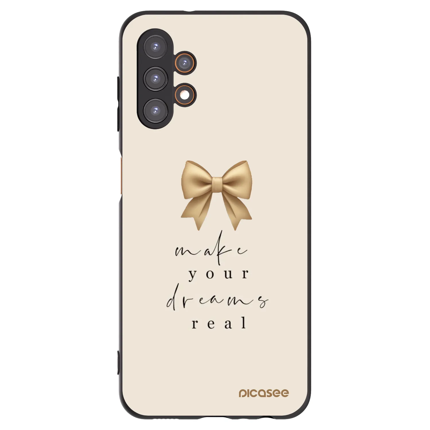 Picasee silikónový čierny obal pre Samsung Galaxy A13 5G - Golden Dream