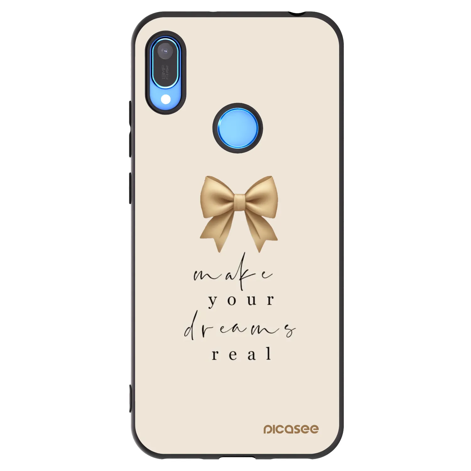 Picasee silikónový čierny obal pre Huawei Y6 2019 - Golden Dream