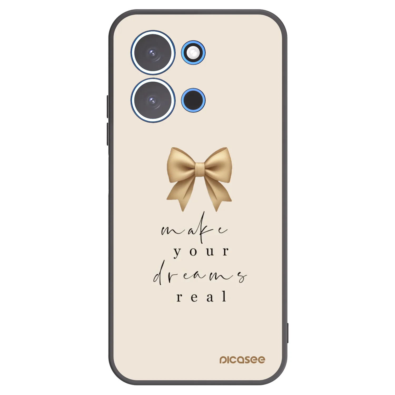 Silikónový čierny obal pre Xiaomi Redmi 15C 4G - Golden Dream
