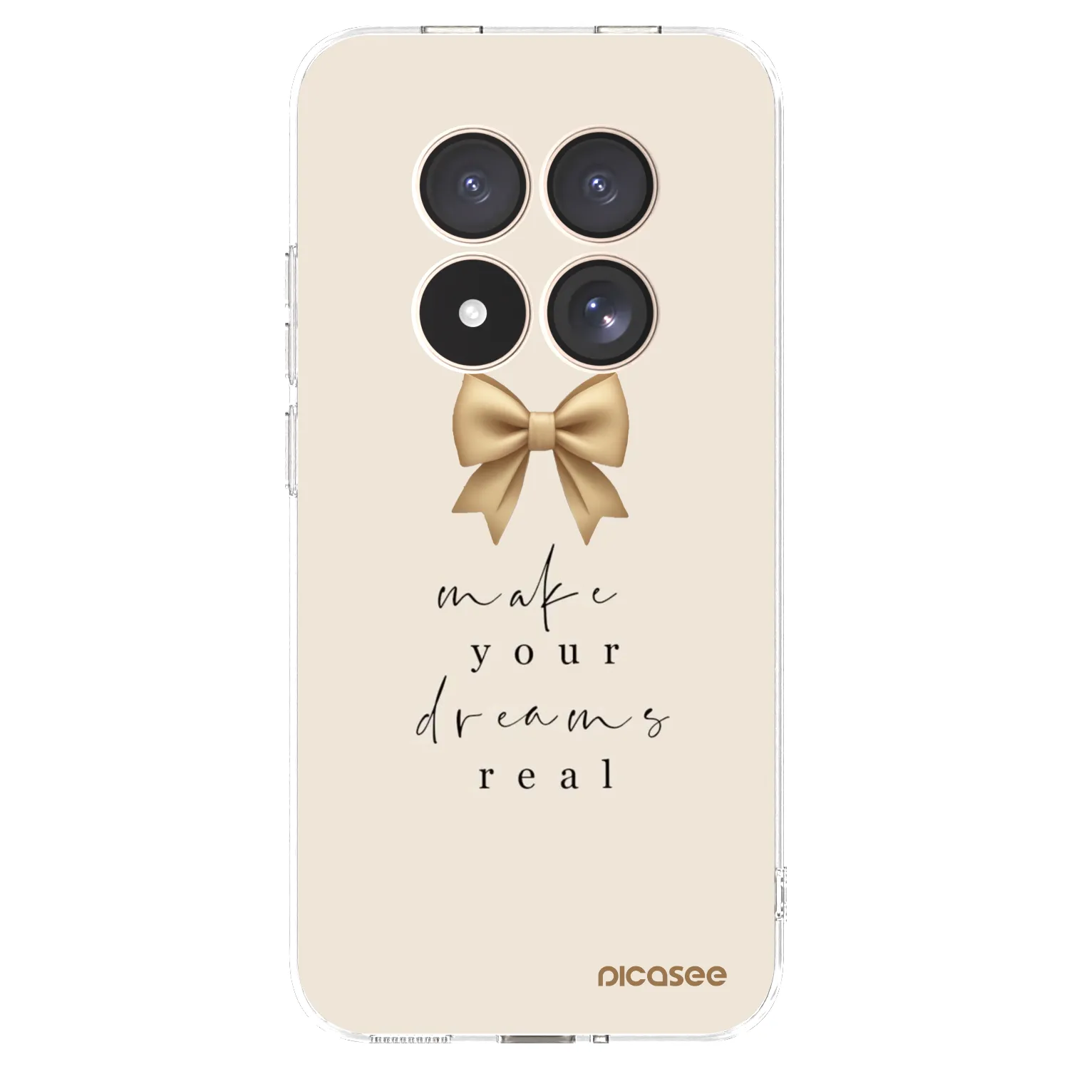 Picasee silikónový prehľadný obal pre Xiaomi Redmi Note 15 Pro 4G - Golden Dream