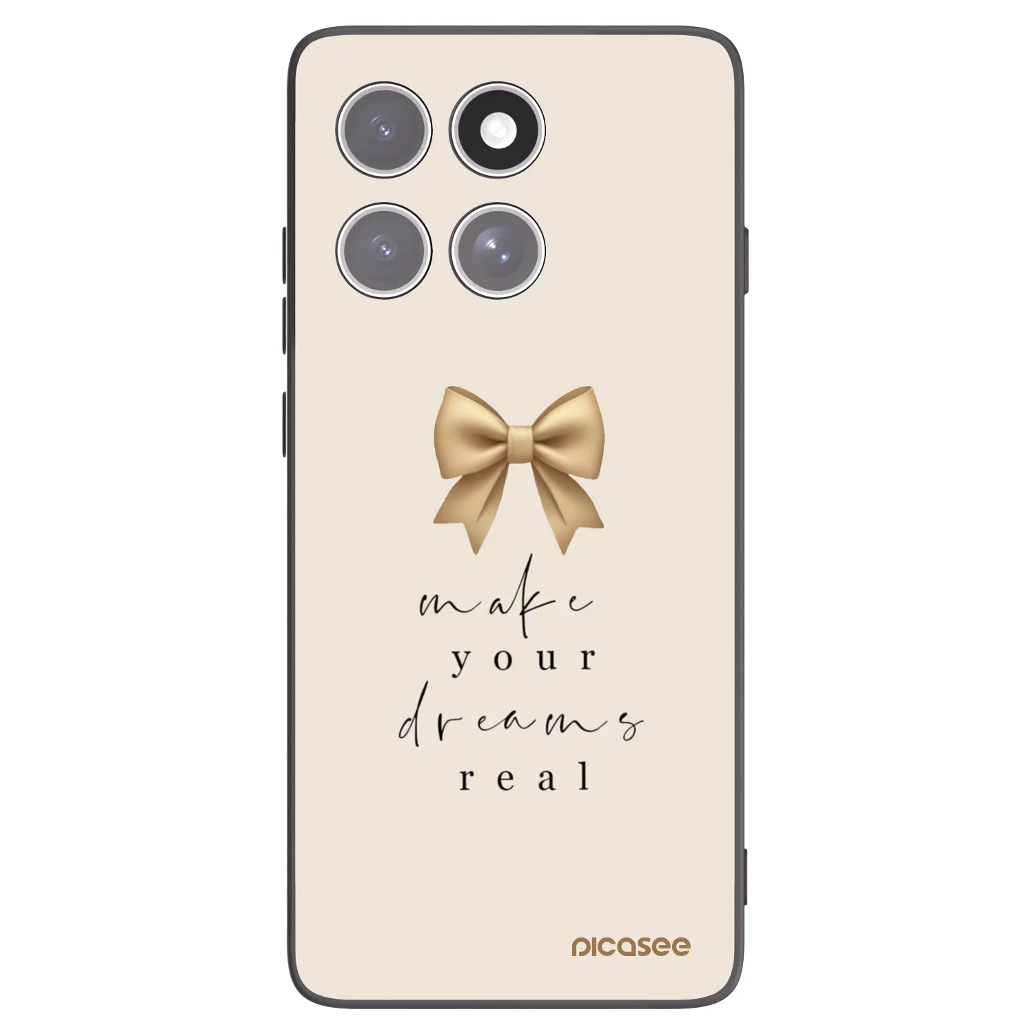 Silikónový čierny obal pre Motorola Edge 60 Fusion - Golden Dream