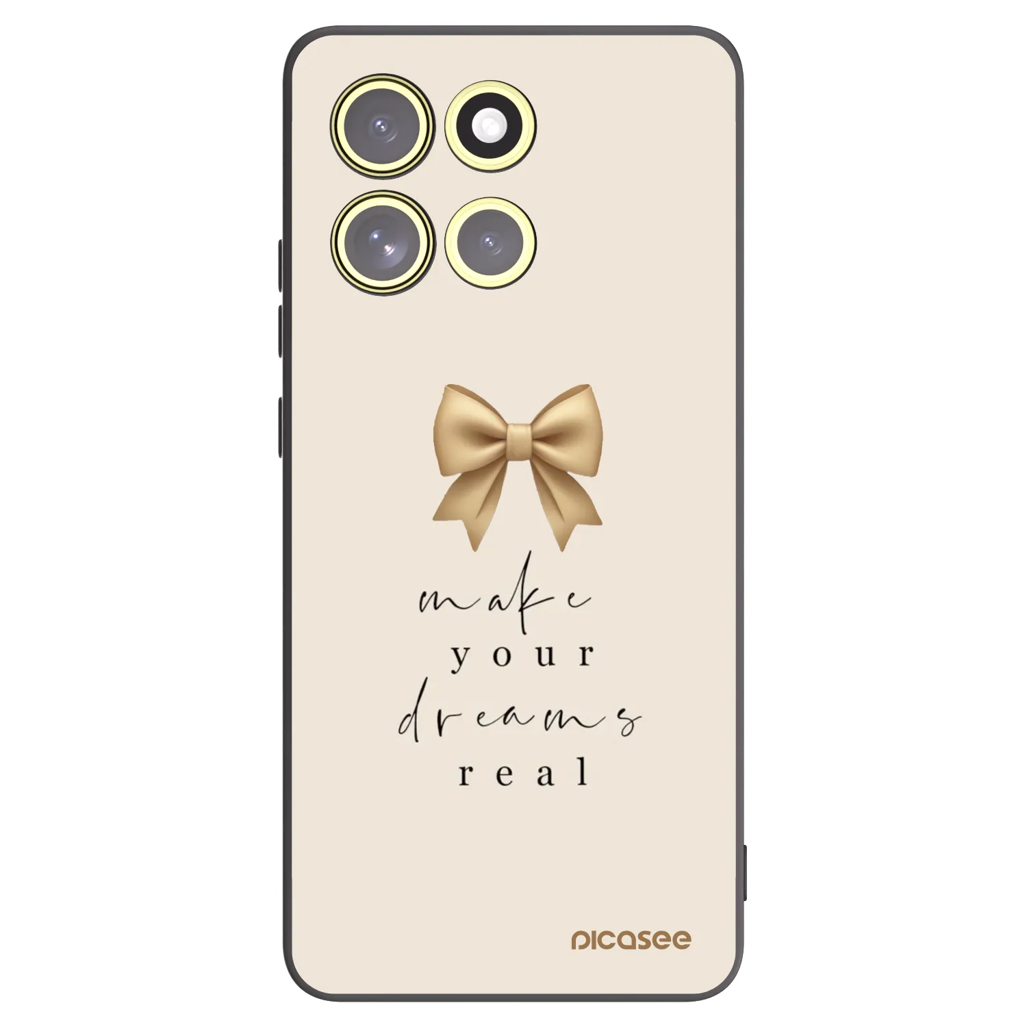Picasee silikónový čierny obal pre Motorola Moto G86 Power 5G - Golden Dream