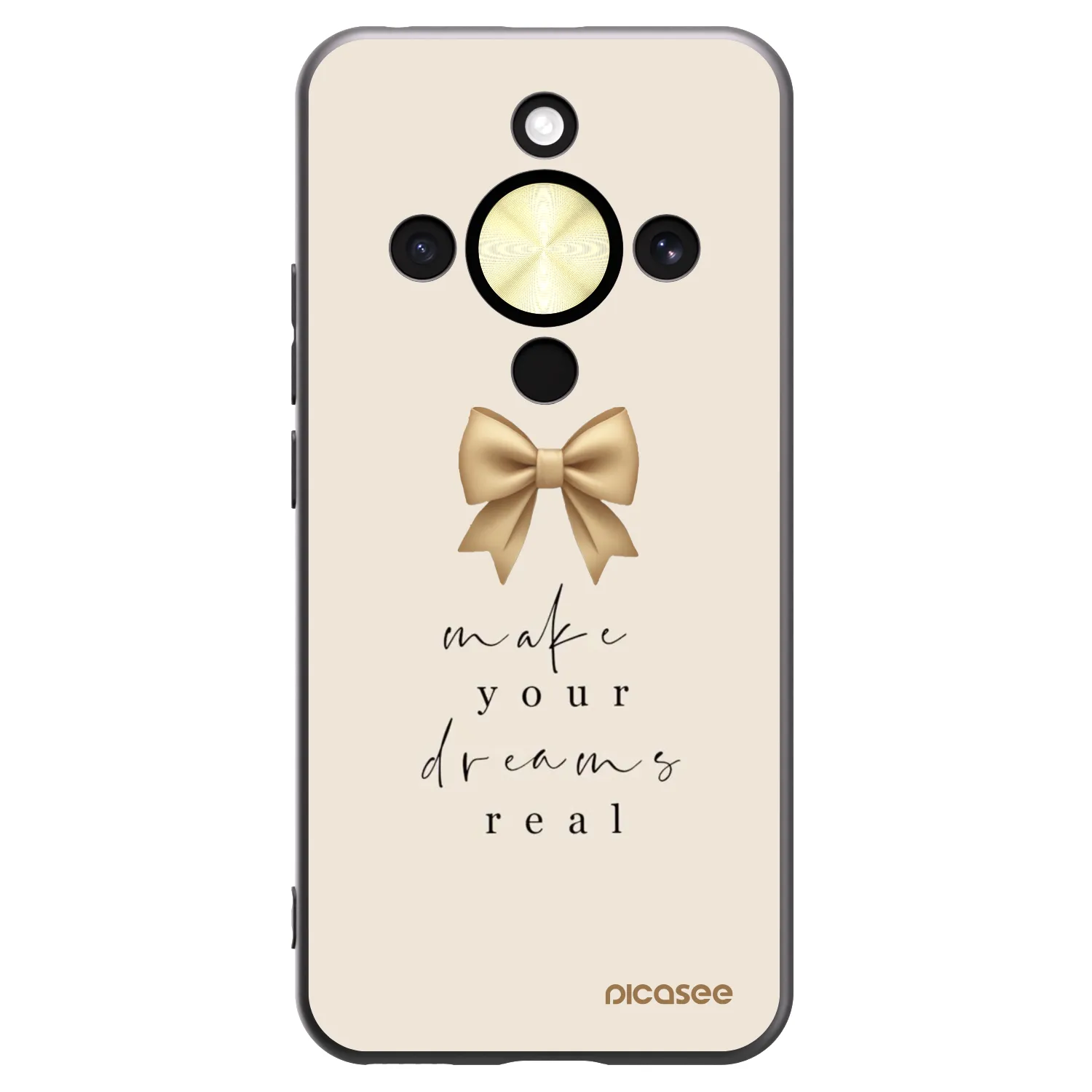 Picasee silikónový čierny obal pre Honor Magic8 Lite 5G - Golden Dream