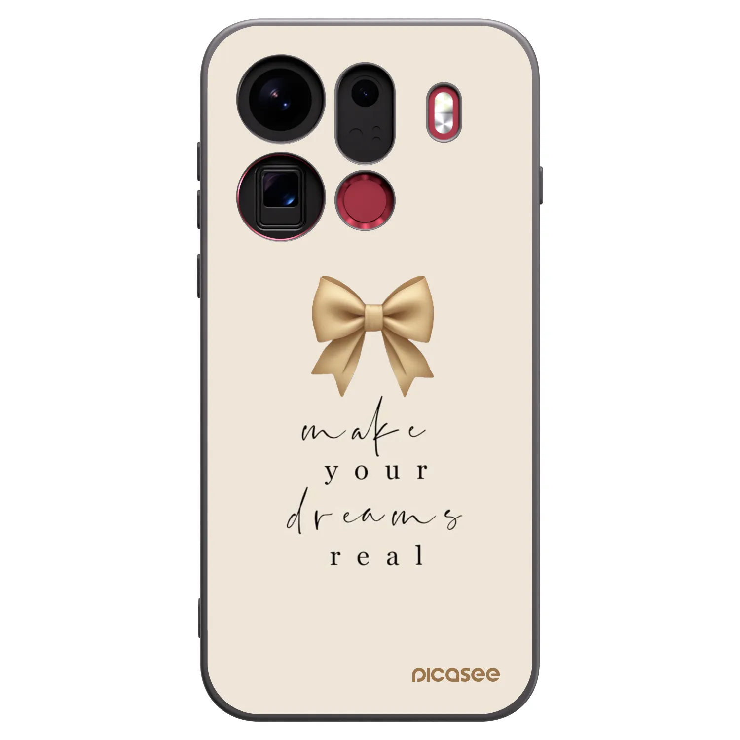 Picasee silikónový čierny obal pre OPPO Find X9 Pro - Golden Dream
