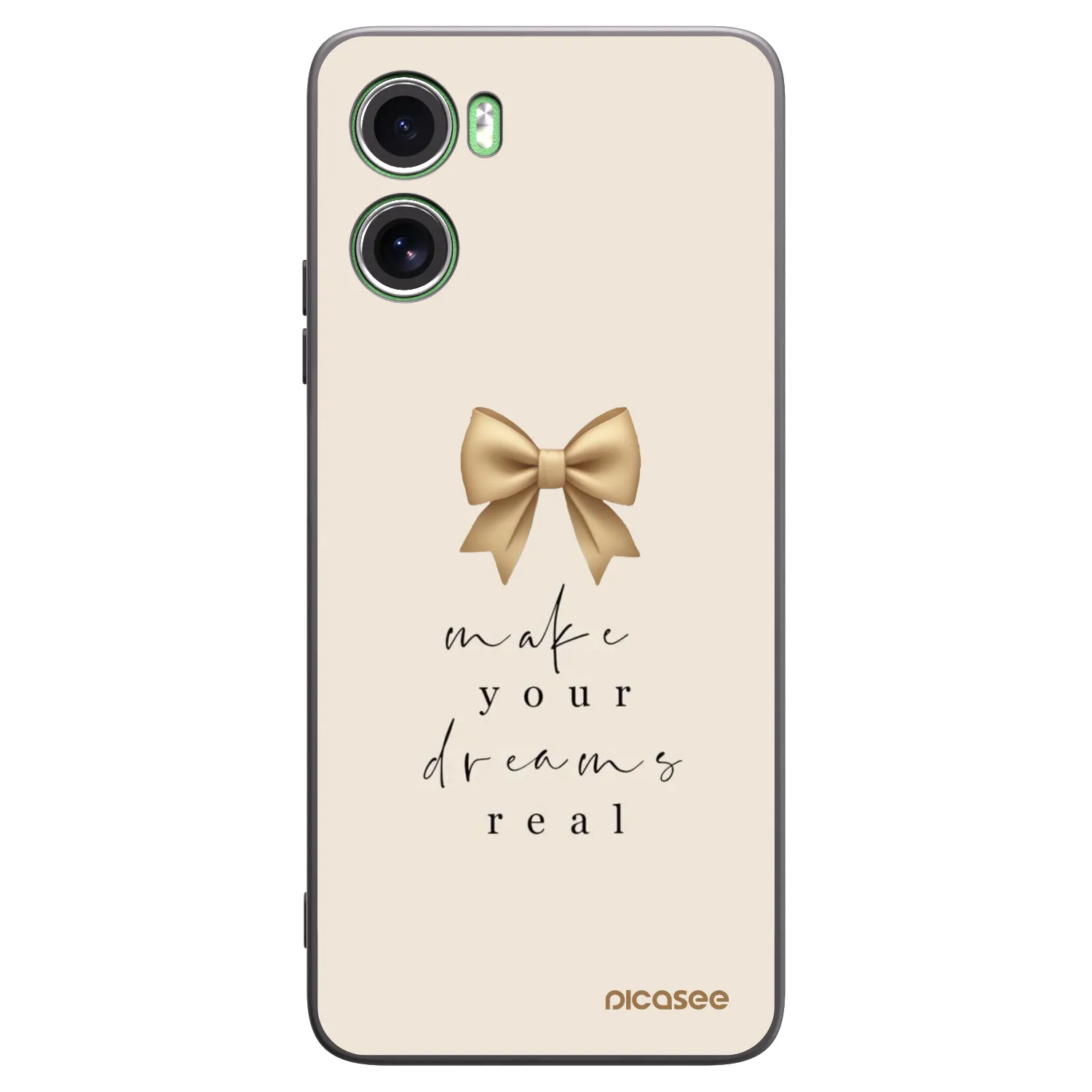 Picasee silikónový čierny obal pre Motorola Moto G06 - Golden Dream