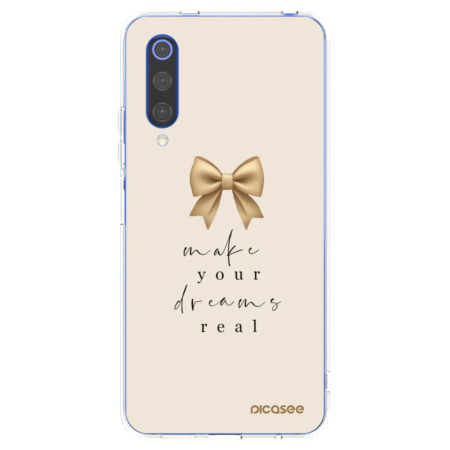 Picasee silikónový prehľadný obal pre Xiaomi Mi 9 SE - Golden Dream