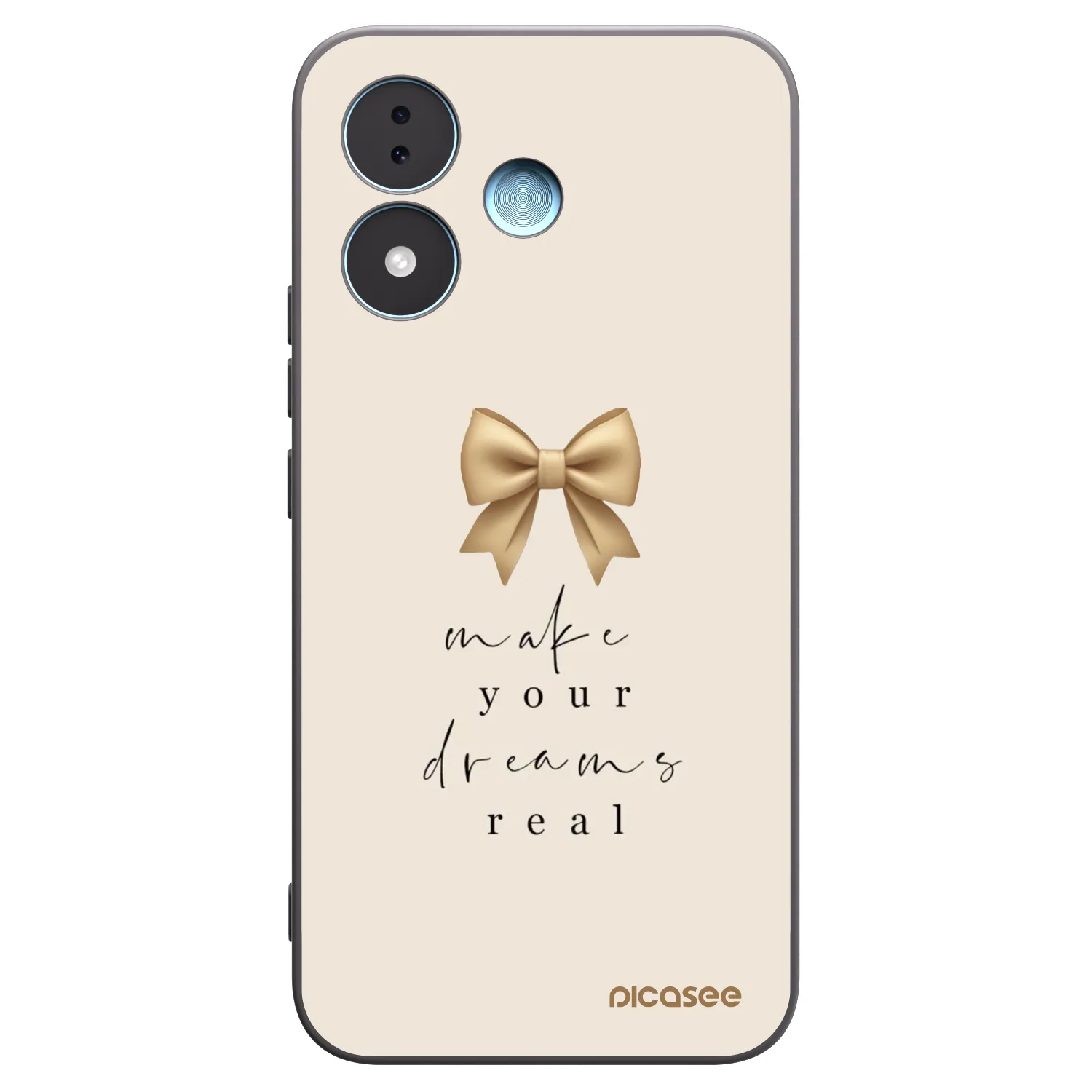 Picasee silikónový čierny obal pre Xiaomi Redmi Note 17 5G - Golden Dream