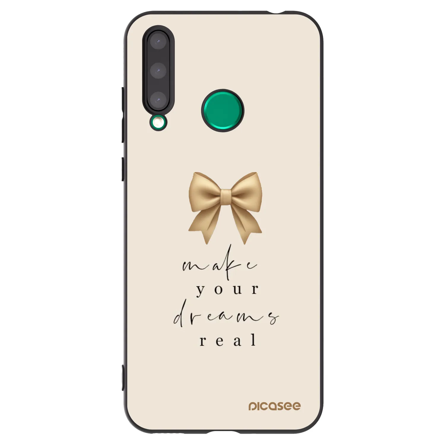 Picasee silikónový čierny obal pre Honor 20 Lite - Golden Dream