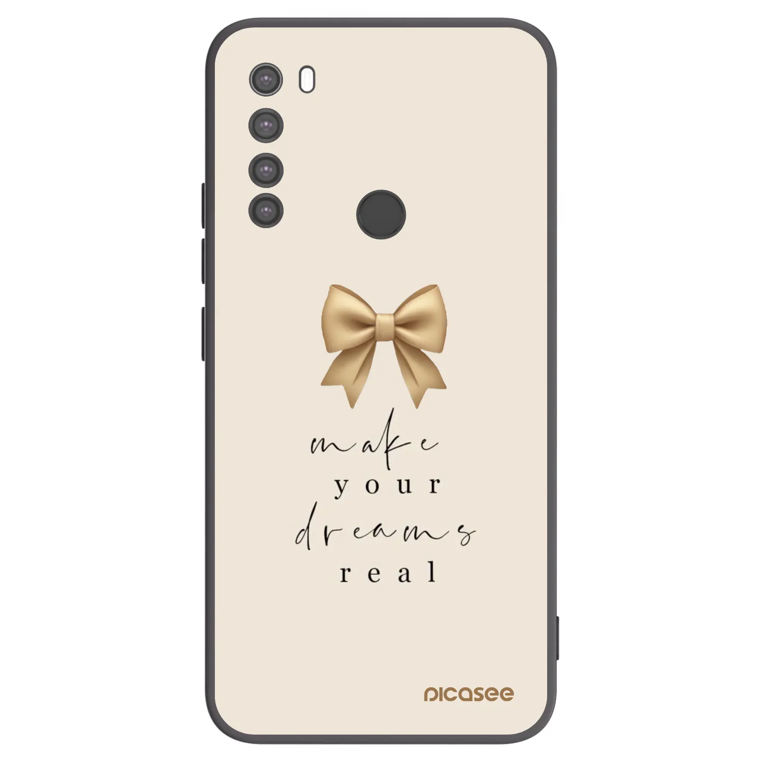 Picasee silikónový čierny obal pre Xiaomi Redmi Note 8 - Golden Dream