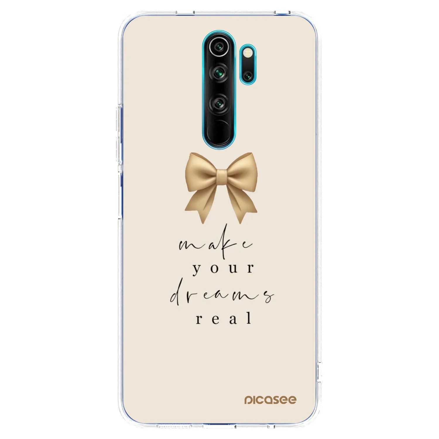 Picasee silikónový prehľadný obal pre Xiaomi Redmi Note 8 Pro - Golden Dream