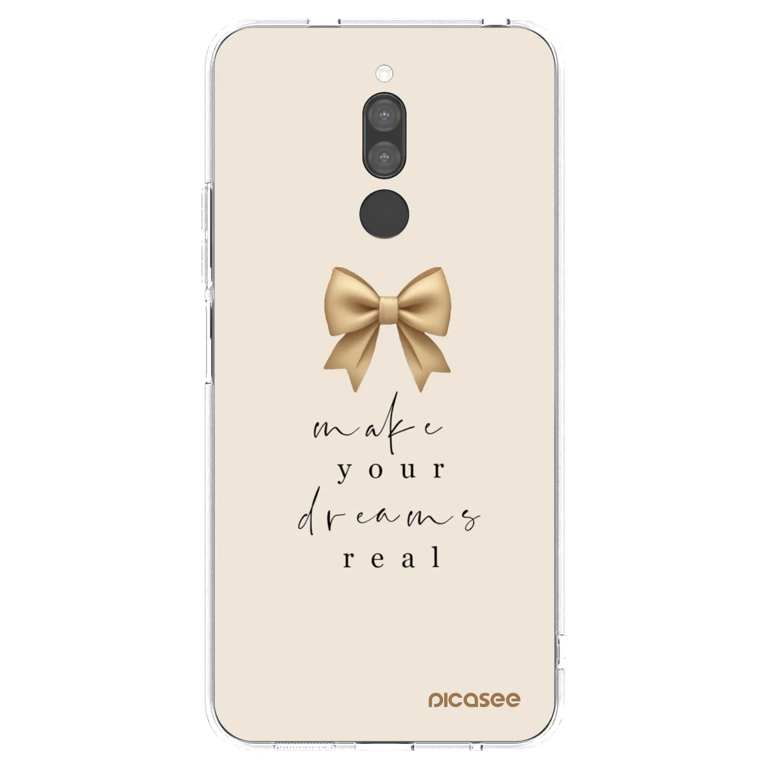 Silikónový prehľadný obal pre Xiaomi Redmi 8 - Golden Dream