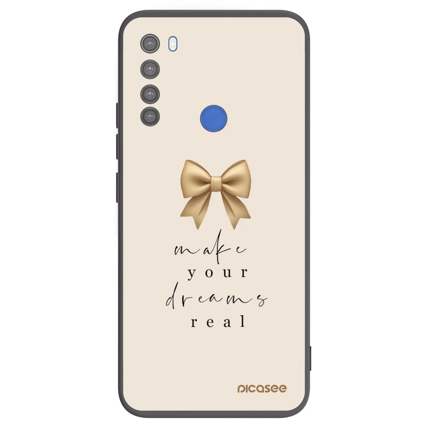 Picasee silikónový čierny obal pre Xiaomi Redmi Note 8T - Golden Dream