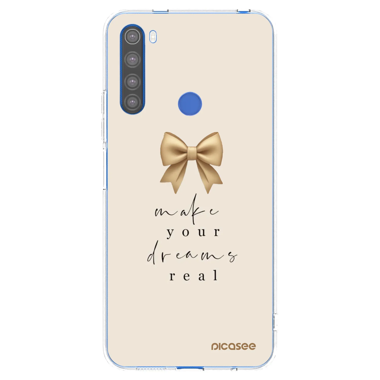 Picasee silikónový prehľadný obal pre Xiaomi Redmi Note 8T - Golden Dream