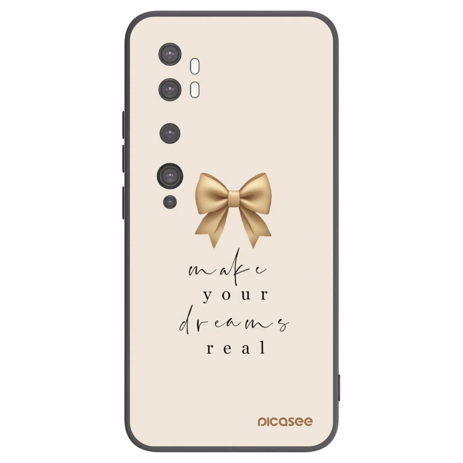 Picasee silikónový čierny obal pre Xiaomi Mi Note 10 (Pro) - Golden Dream