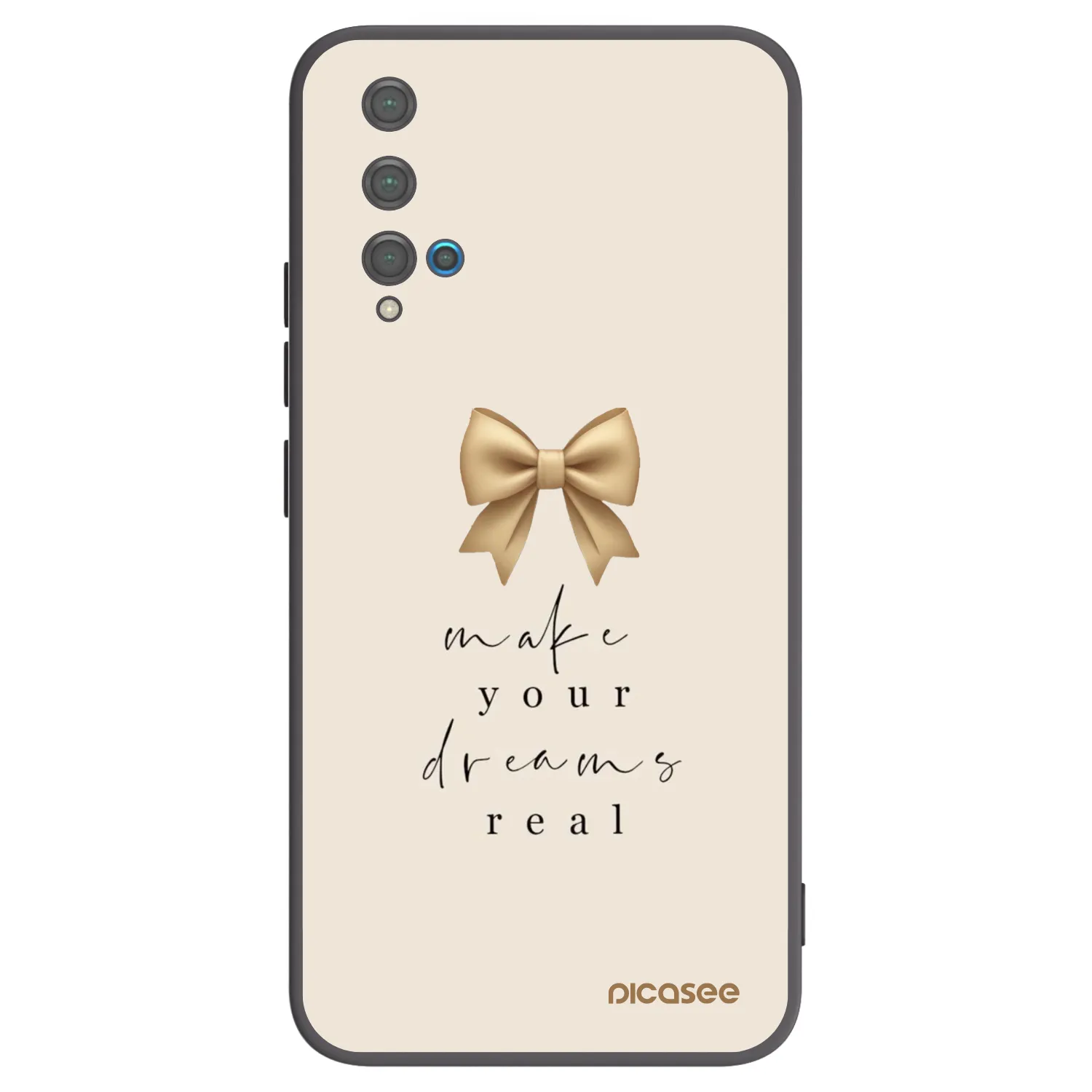 Picasee silikónový čierny obal pre Huawei Nova 5T - Golden Dream