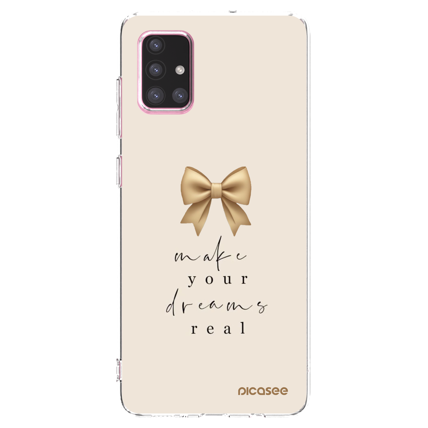 Picasee silikónový prehľadný obal pre Samsung Galaxy A71 A715F - Golden Dream