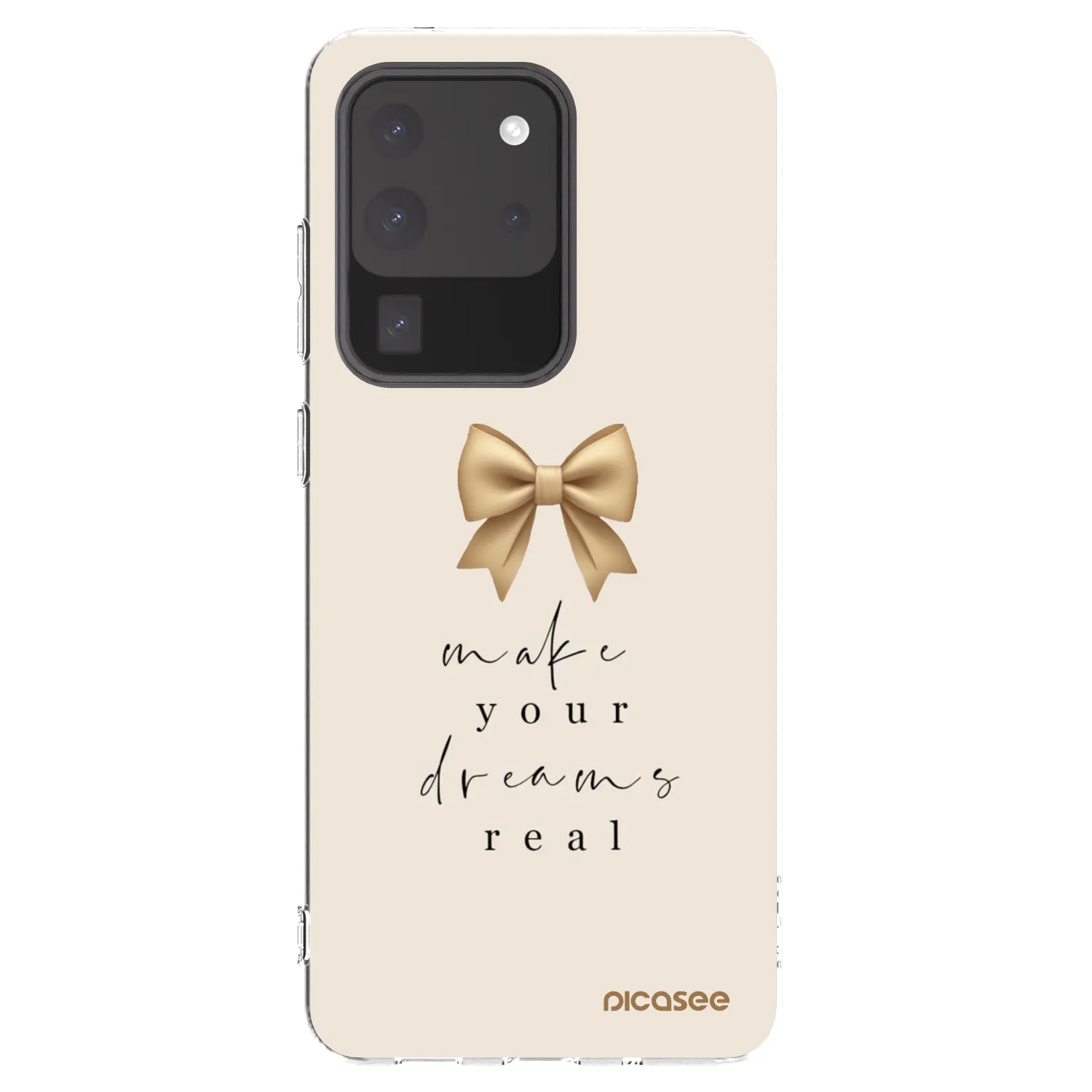 Picasee silikónový prehľadný obal pre Samsung Galaxy S20 Ultra 5G G988F - Golden Dream