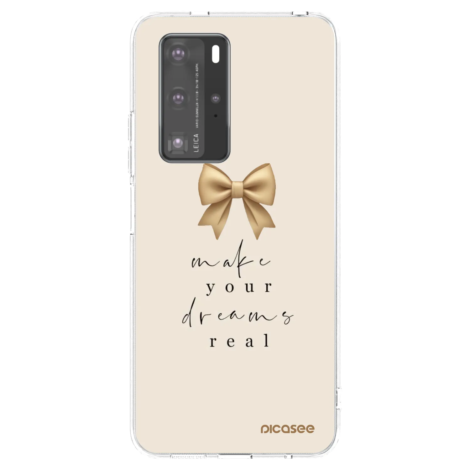 Picasee silikónový prehľadný obal pre Huawei P40 Pro - Golden Dream
