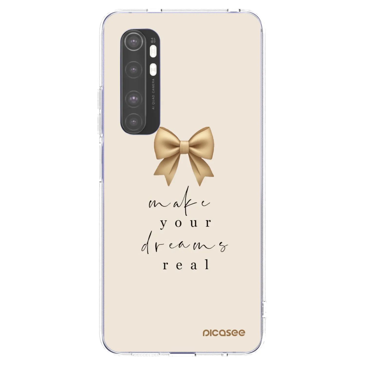 Picasee silikónový prehľadný obal pre Xiaomi Mi Note 10 Lite - Golden Dream