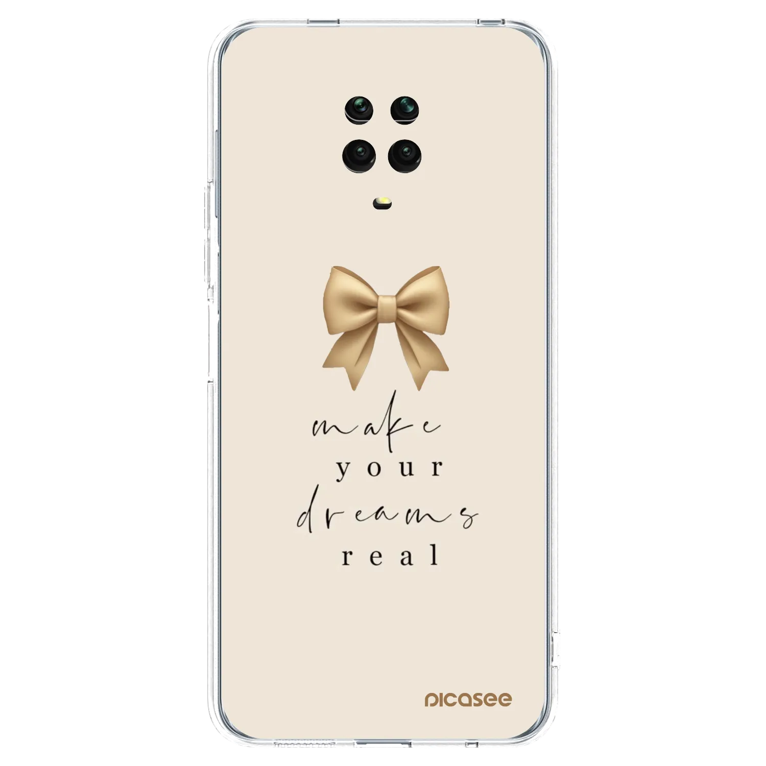 Picasee silikónový prehľadný obal pre Xiaomi Redmi Note 9S - Golden Dream