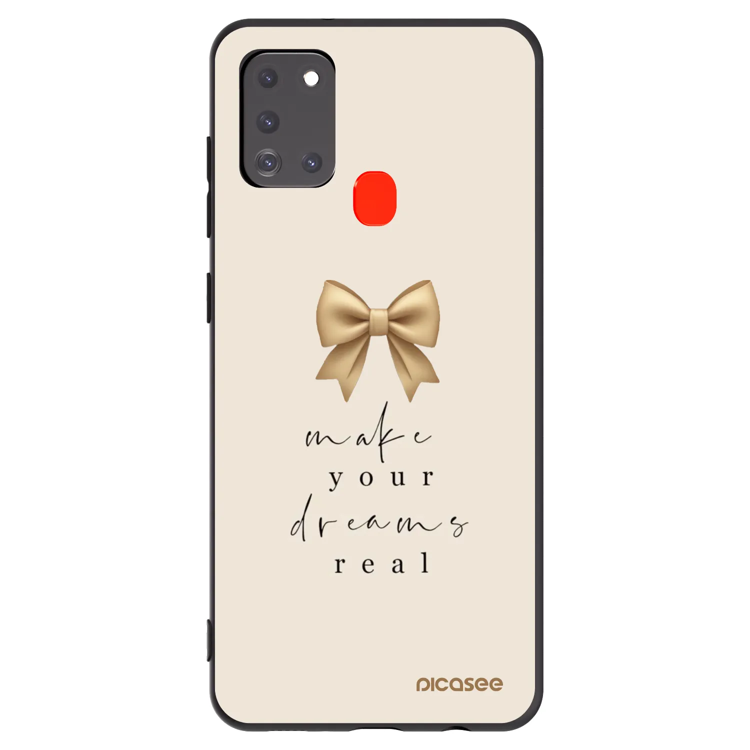 Picasee silikónový čierny obal pre Samsung Galaxy A21s - Golden Dream
