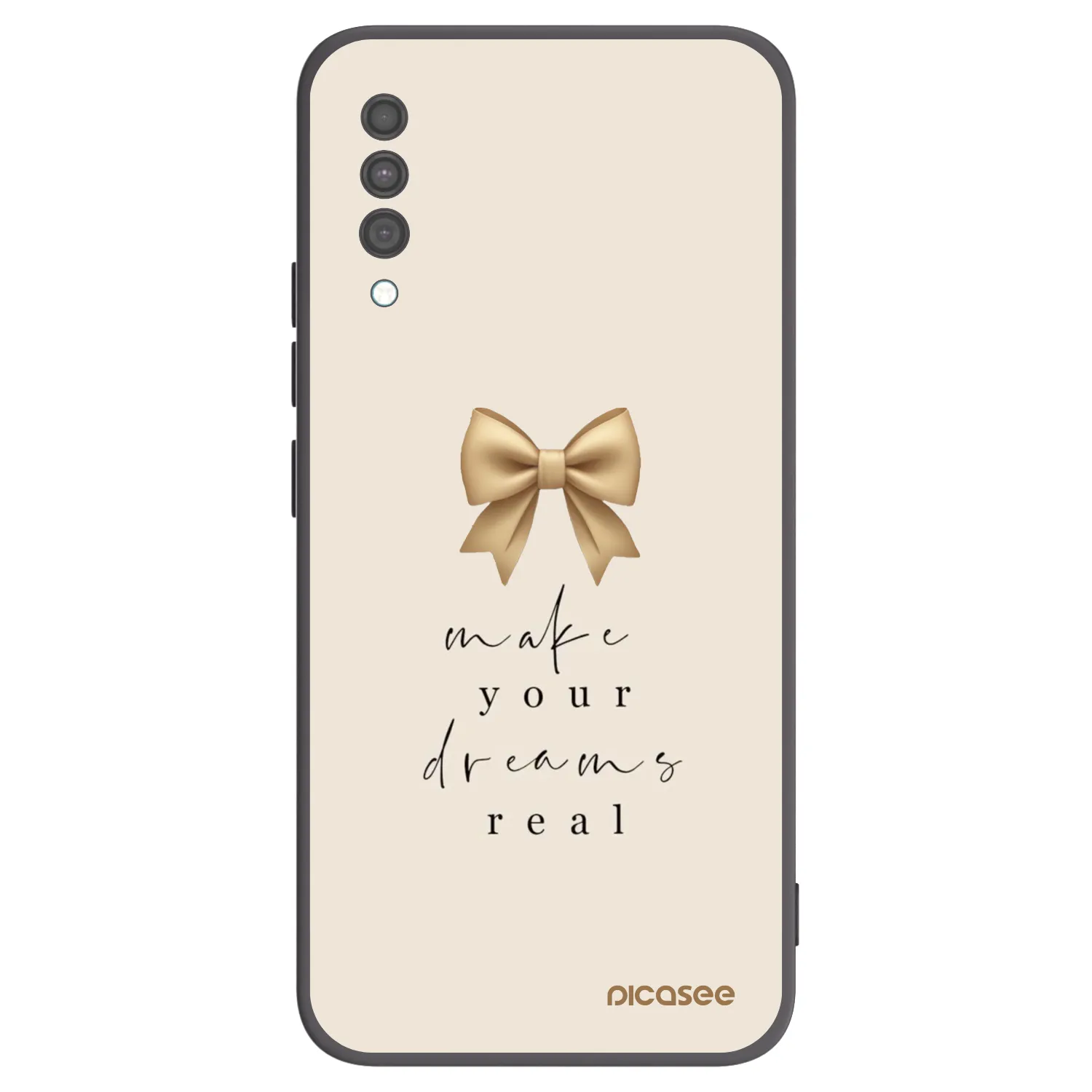 Picasee silikónový čierny obal pre Samsung Galaxy A30s A307F - Golden Dream