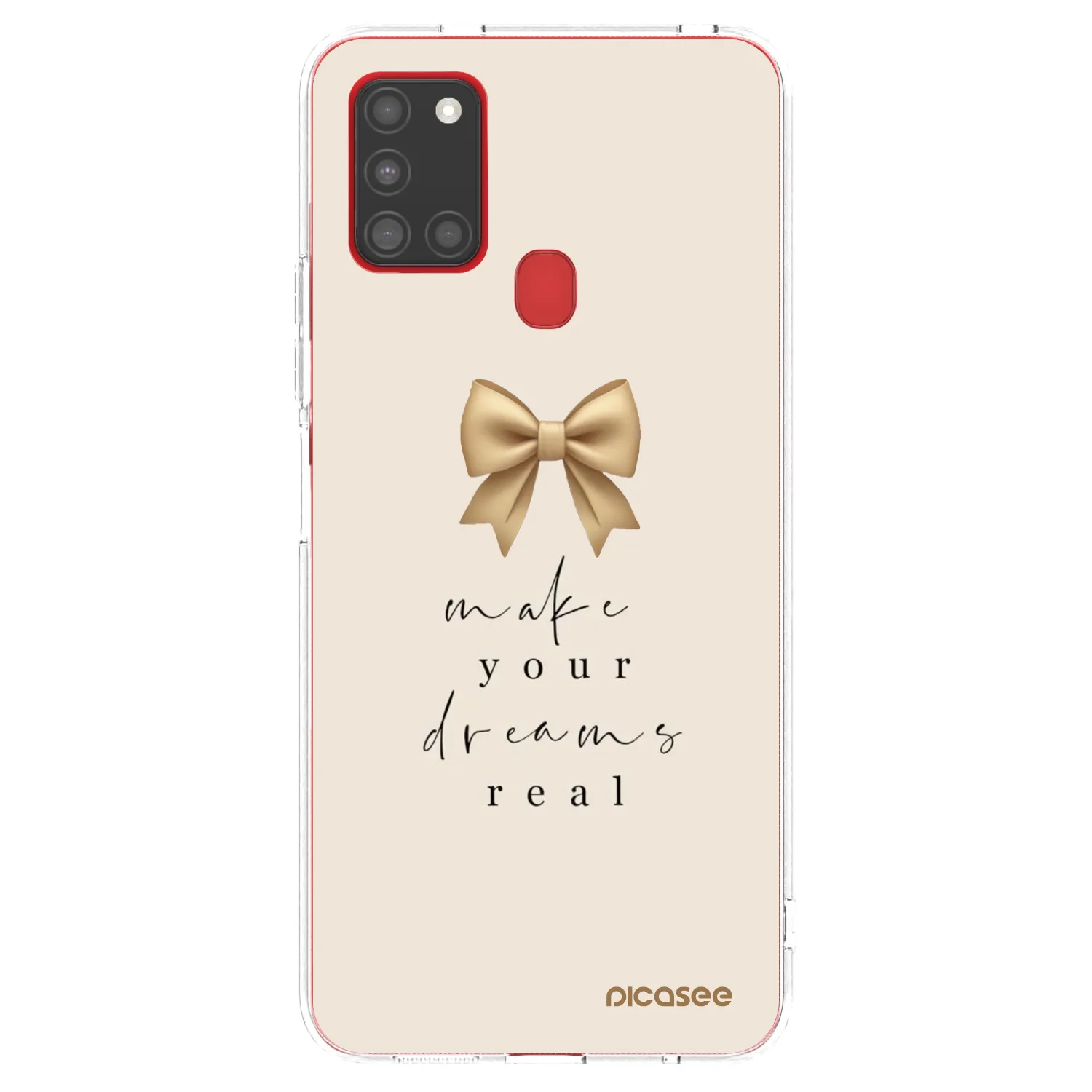 Picasee silikónový prehľadný obal pre Samsung Galaxy A21s - Golden Dream
