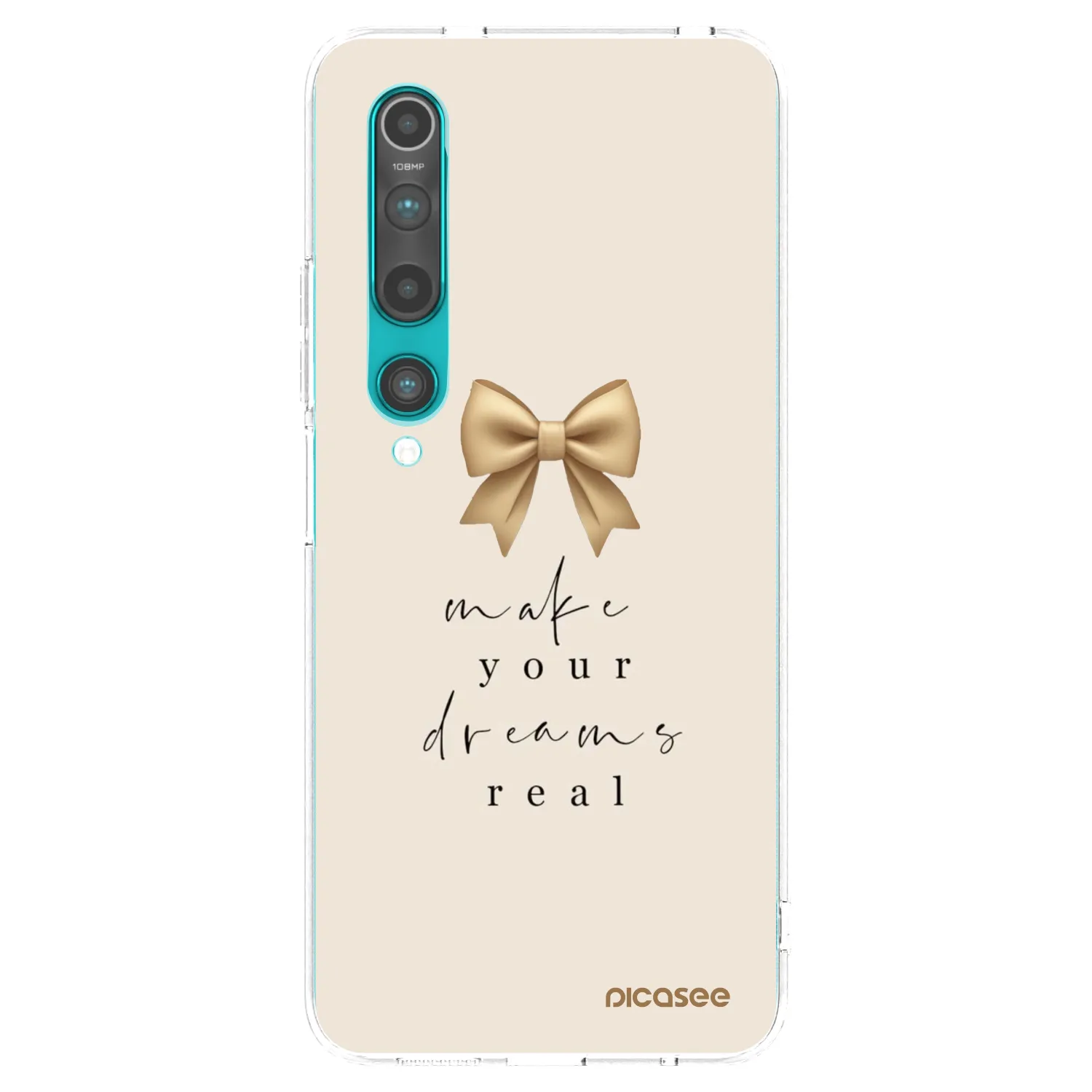 Picasee silikónový prehľadný obal pre Xiaomi Mi 10 - Golden Dream