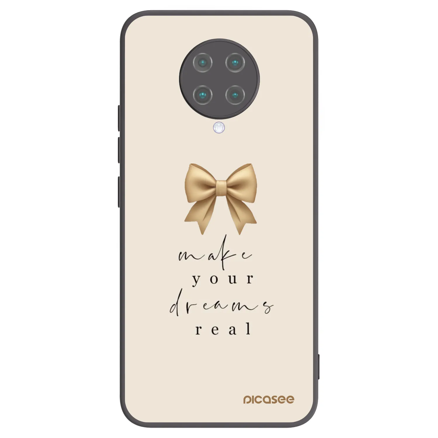 Picasee silikónový čierny obal pre Xiaomi Poco F2 Pro - Golden Dream