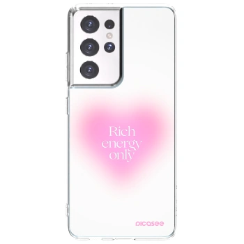 Picasee silikónový prehľadný obal pre Samsung Galaxy S21 Ultra 5G G998B - Rich Energy
