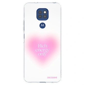 Picasee silikónový prehľadný obal pre Motorola Moto G9 Play - Rich Energy