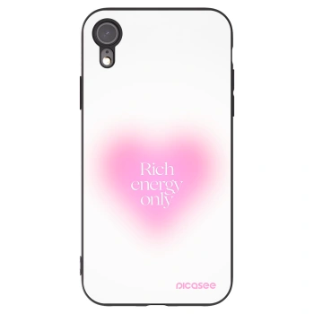 Picasee silikónový čierny obal pre Apple iPhone XR - Rich Energy