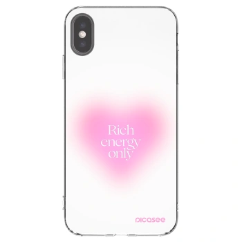 Picasee silikónový prehľadný obal pre Apple iPhone XS Max - Rich Energy