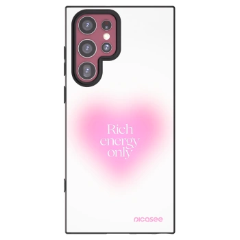 Picasee silikónový čierny obal pre Samsung Galaxy S22 Ultra 5G - Rich Energy