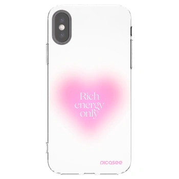 Picasee silikónový prehľadný obal pre Apple iPhone X/XS - Rich Energy