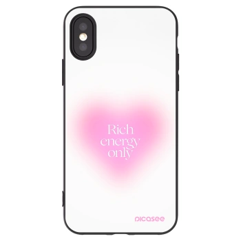 Picasee silikónový čierny obal pre Apple iPhone X/XS - Rich Energy