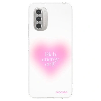 Picasee silikónový prehľadný obal pre Motorola Moto G51 - Rich Energy