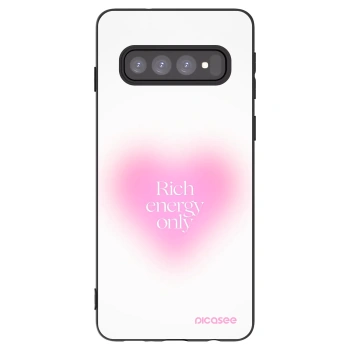 Picasee silikónový čierny obal pre Samsung Galaxy S10 G973 - Rich Energy