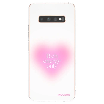 Picasee silikónový prehľadný obal pre Samsung Galaxy S10 Plus G975 - Rich Energy