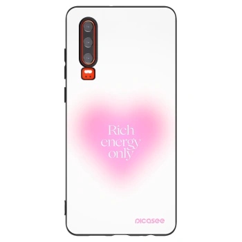 Picasee silikónový čierny obal pre Huawei P30 - Rich Energy