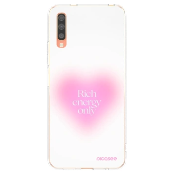 Picasee silikónový prehľadný obal pre Samsung Galaxy A70 A705F - Rich Energy